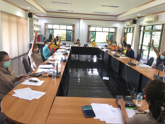 การจัดการประชุมคณะกรรมการกองทุนหลักประกันสุขภาพองค์การบริหารส่วนตำบลนาขา ปีงบประมาณ พ.ศ.2565