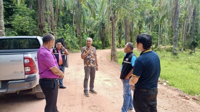 ลงพื้นที่สำรวจเพื่อขยายเขตไฟฟ้าสำหรับผลิตน้ำประปา บริเวณอู่ยายจิตร ม.11 และถ้ำหนองปลา ม.6