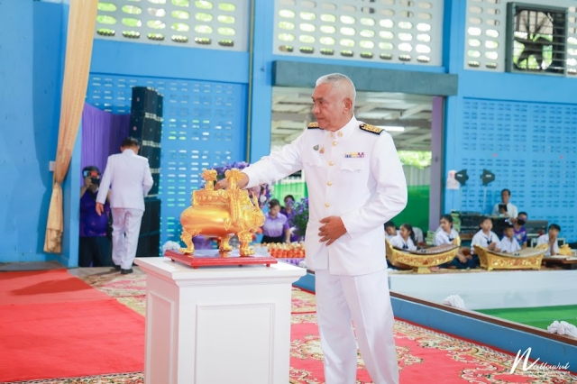 นายก อบต.นาขา ร่วมพิธีสมโภชกระถางธูปพระราชทานฯ อัญเชิญประดิษฐาน ณ ศาลเจ้าไหหลำหลังสวน