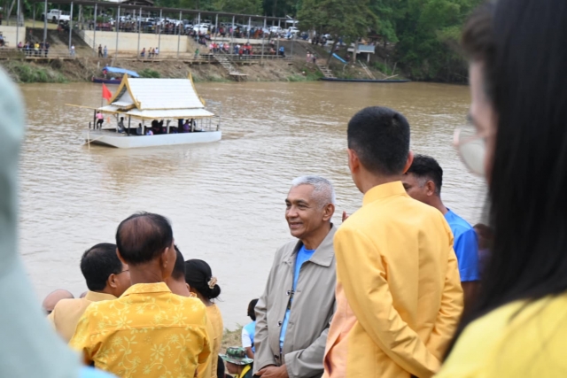 นายก อบต.นาขา ร่วมงานแถลงข่าวการจัดงานแข่งขันเรือยาวขึ้นโขนชิงธงอำเภอหลังสวน ประจำปี 2566